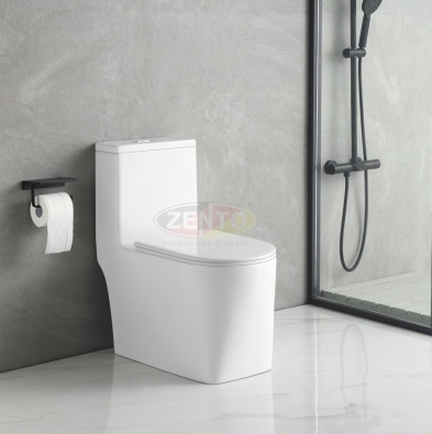 Bồn cầu 1 khối Zento là lựa chọn lý tưởng cho không gian phòng tắm hiện đại