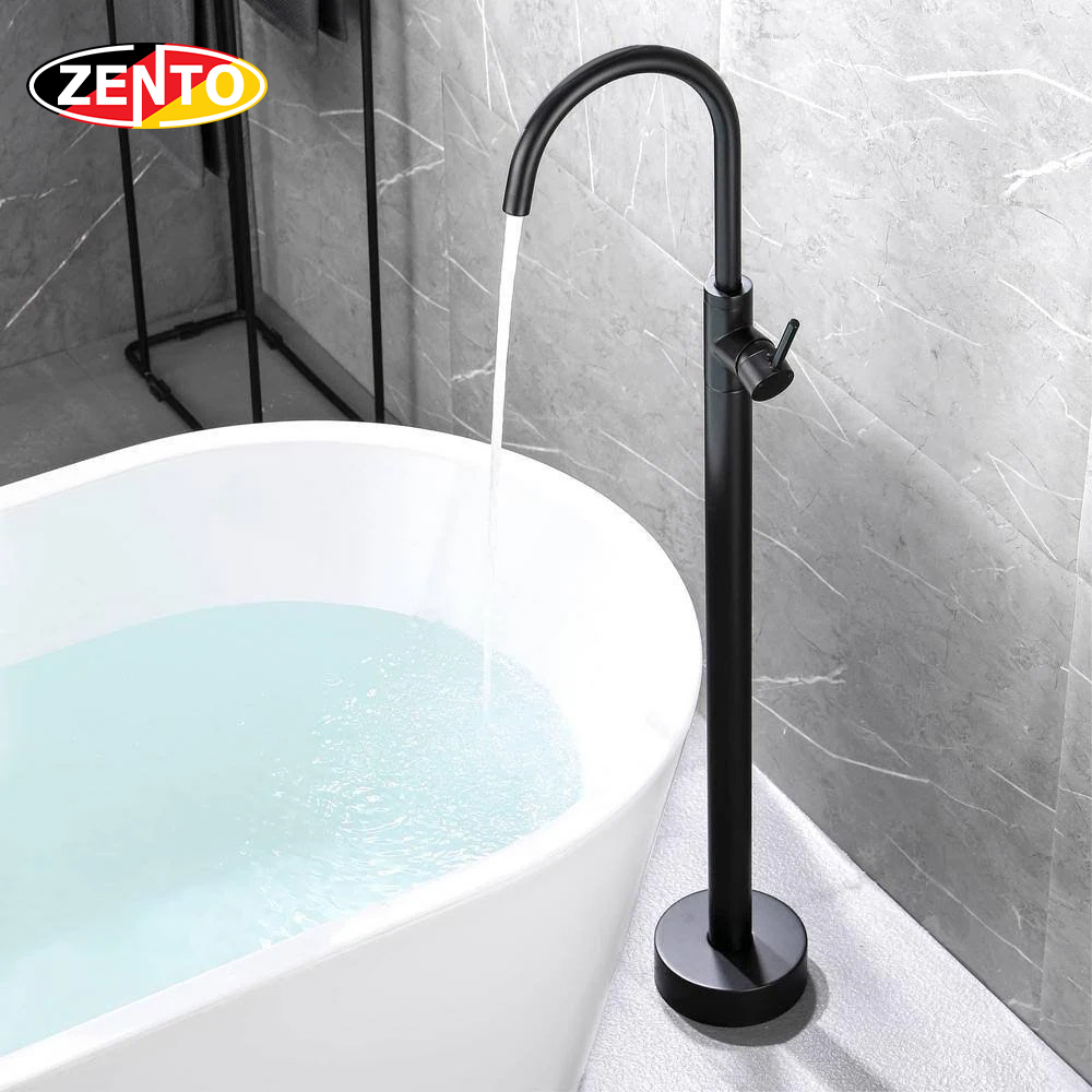 Vòi sen đứng bồn tắm nóng lạnh Zento ZT801 Black Vòi sen đứng bồn tắm nóng lạnh Zento ZT801 Black