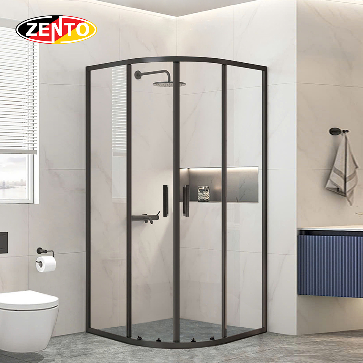 Phòng tắm đứng vách kính Zento B632-1 (Shower Enclosure) Phòng tắm đứng vách kính Zento B632-1 (Shower Enclosure)