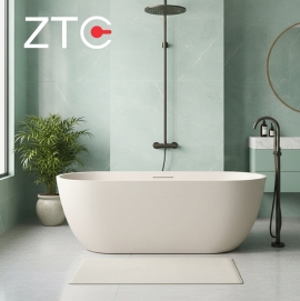 Bồn tắm nằm Venus Freestanding Stone Bath ZTC-D002 (Cheese) Bồn tắm nằm Venus Freestanding Stone Bath ZTC-D002 (Cheese)