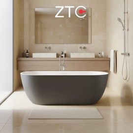 Bồn tắm nằm Venus Freestanding Stone Bath ZTC-D002 (Blue-Grey & White) Bồn tắm nằm Venus Freestanding Stone Bath ZTC-D002 (Blue-Grey & White)