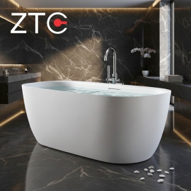 Bồn tắm nằm Ocean Freestanding Stone Bath ZTC-D009 (White) Bồn tắm nằm Ocean Freestanding Stone Bath ZTC-D009 (White)